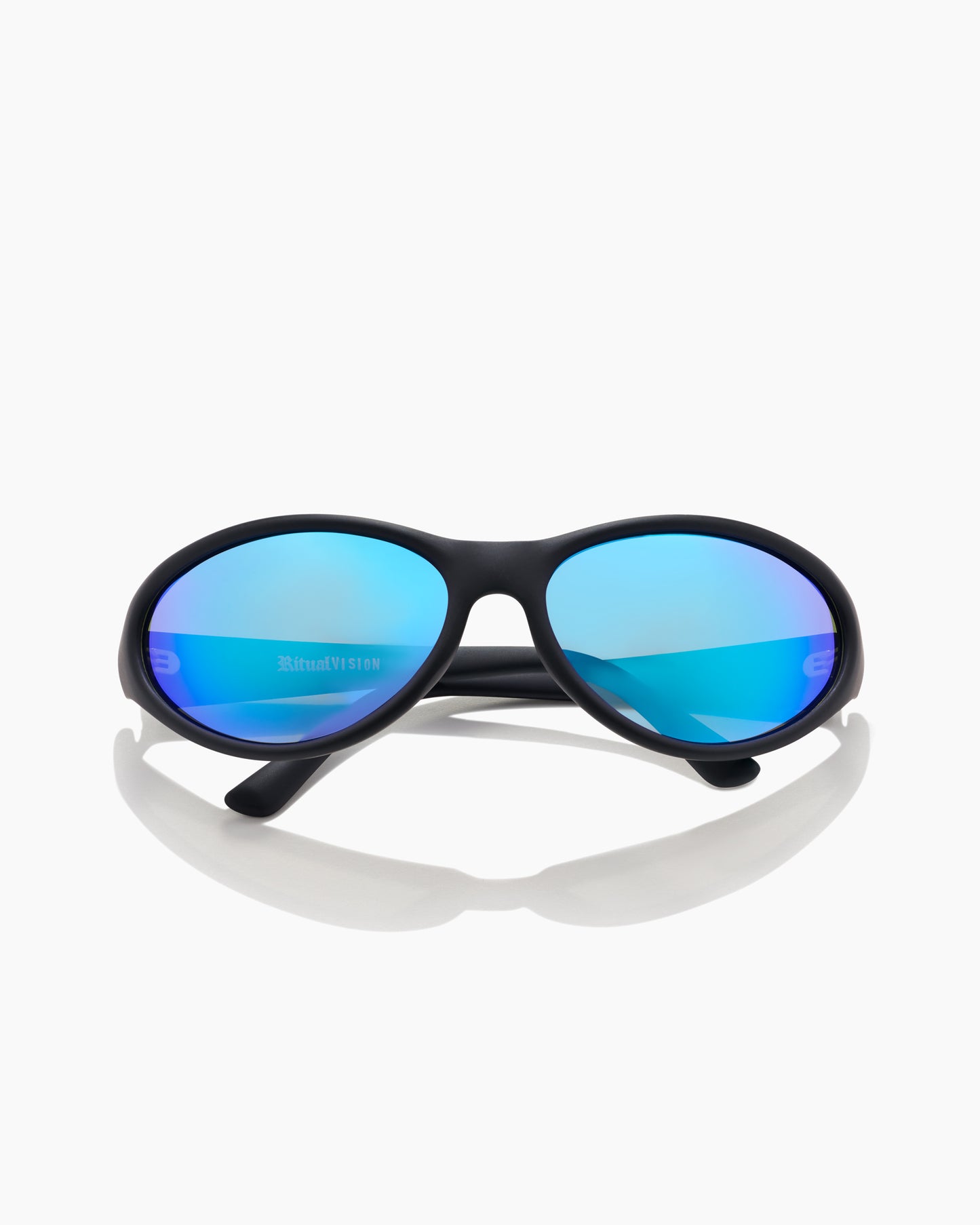 MORPHINE MATTE BLACK / BLUE REFL POLARIZED