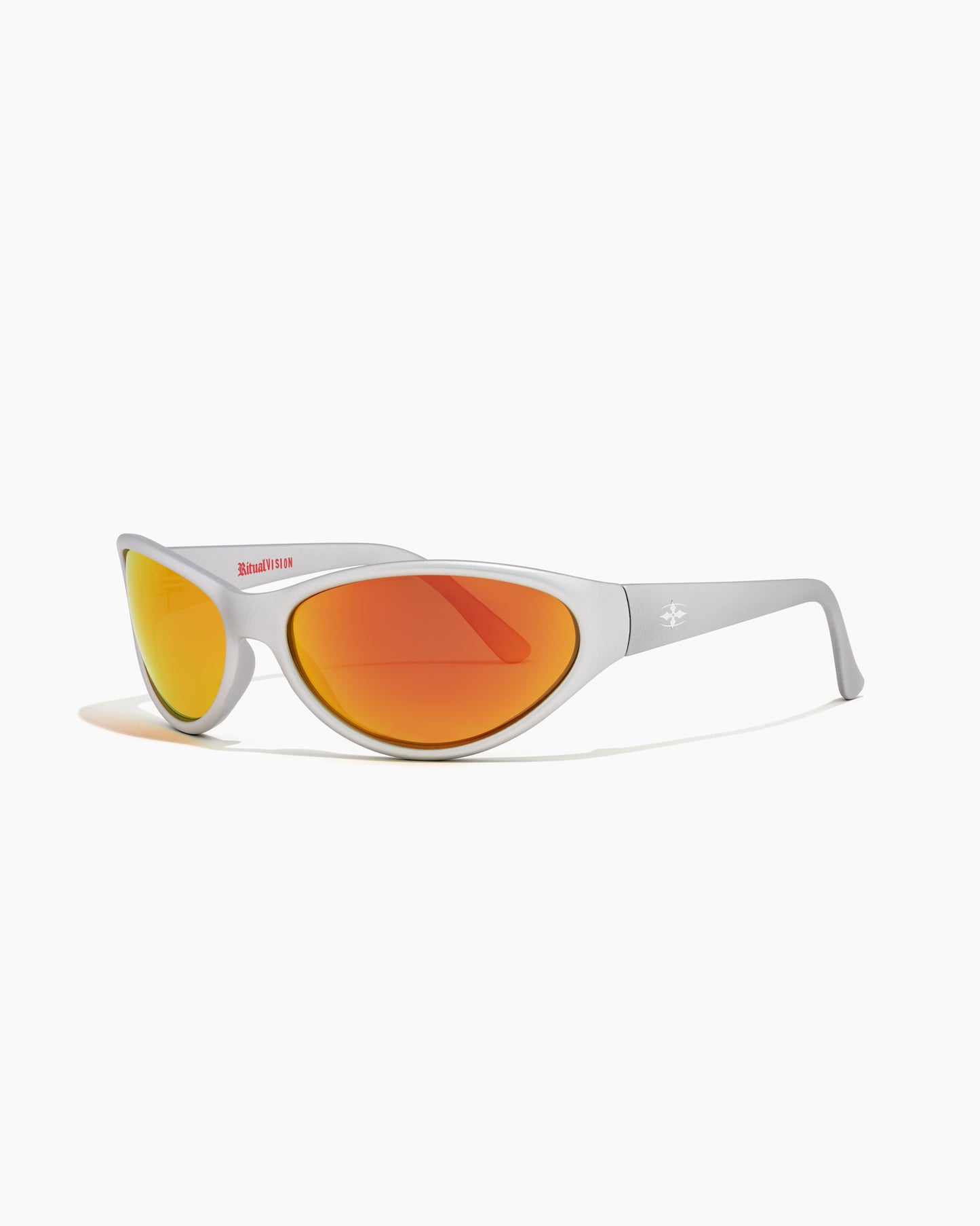 MORPHINE MATTE CHROME / ORANGE REFL POLARIZED
