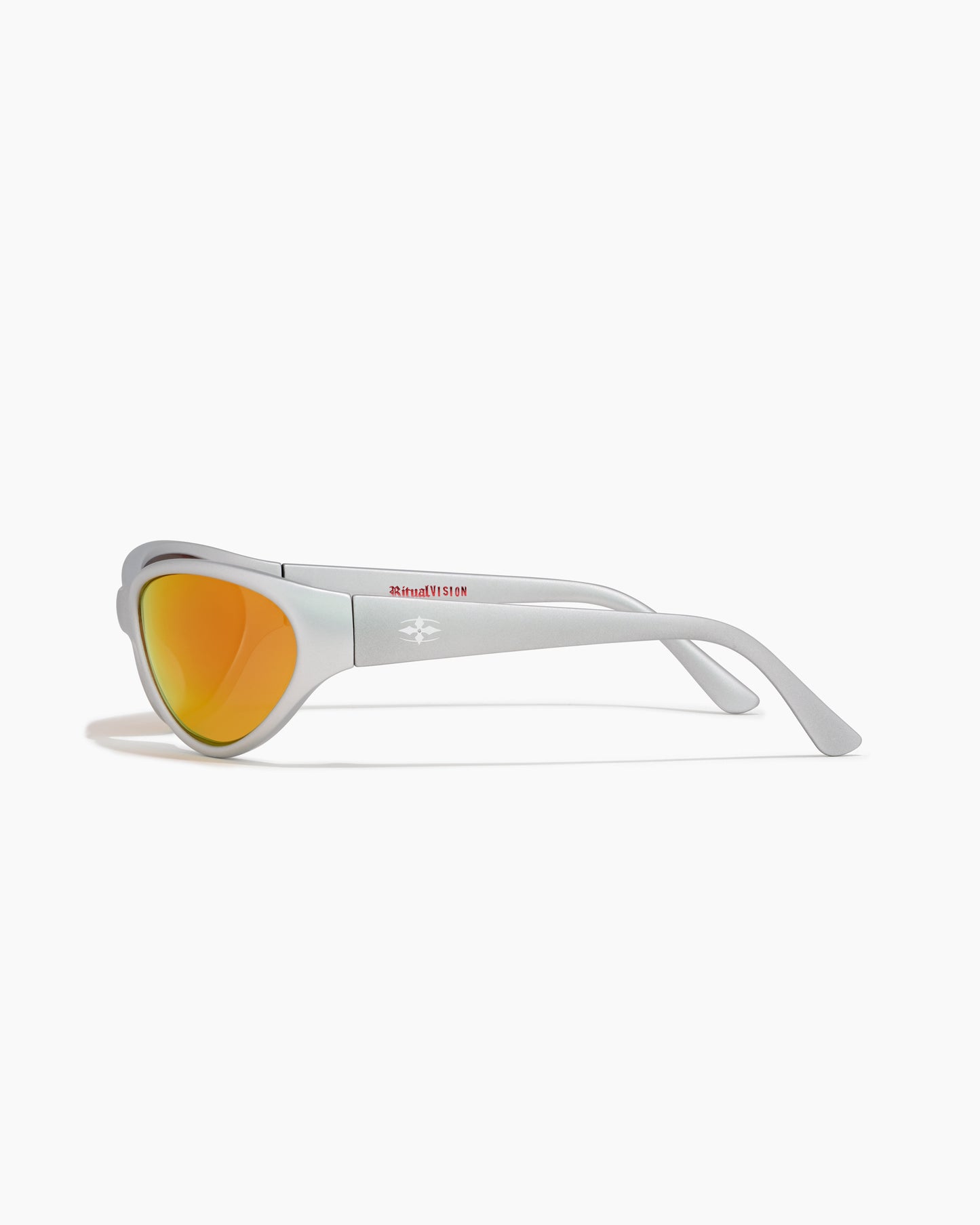 MORPHINE MATTE CHROME / ORANGE REFL POLARIZED